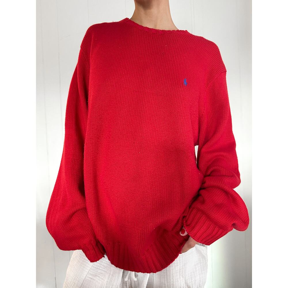 Polo by Ralph Lauren Red Sweater Men's XL